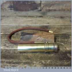 Vintage Jewellers Brass Spirit Blow Torch - Original Flexible Tube Mouthpiece