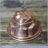 Antique Victorian kitchenalia Copper Jelly Or Blancmange Mould