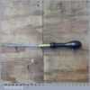 Vintage 19TH Century Ebony Brass Pad Saw - Ready For Use