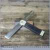 Vintage Thomas Wales And Sons Carpenter’s Ebony Brass Sliding Bevel