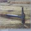 Antique Leatherworking Bulbous Strapped Cross Pein Tack Hammer