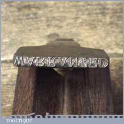 Rare Vintage Name Stamp Marking Tools Stating Warranted - Good Condition