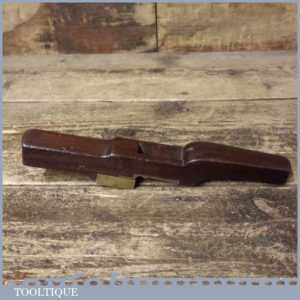 Unusual Antique Mahogany Brass Beaded Scraper Shave - Good Condition Unusual Antique Mahogany Brass Beaded Scraper Shave - Good Condition