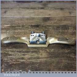Vintage Macrome Flat Soled Adjustable Brass Spokeshave - Fully Refurbished