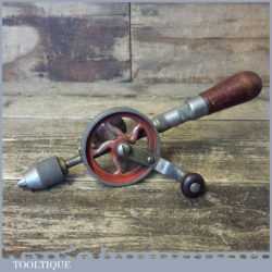Vintage Millers Falls Co USA No: 3A Double Pinion Egg Beater Hand Drill