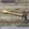 Fine Ornate Antique Jeweller's Steel Repousse Hammer Bulbous Handle