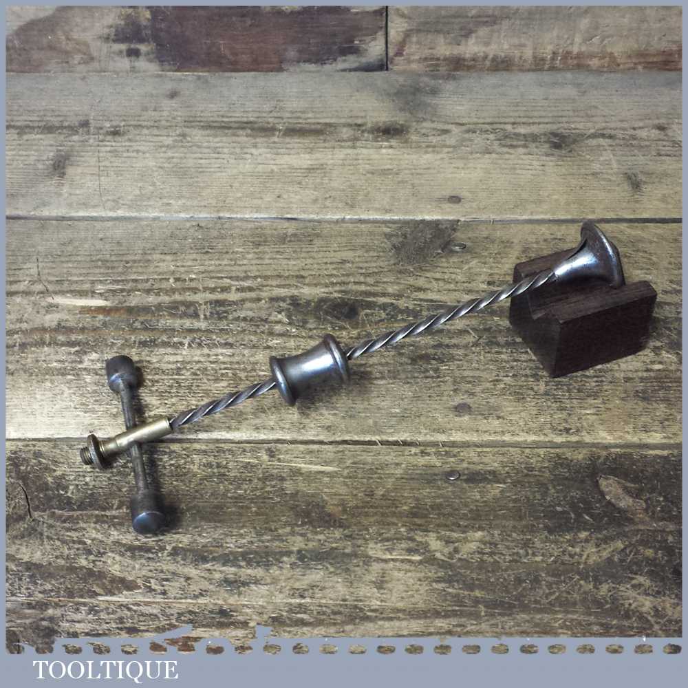 Scarce Vintage Hobbies Steel Brass Jewellers Counter weighted Archimedes Hand Drill