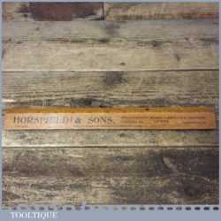 Antique Leatherworking Collectable 12” Ruler Advertising Horsfield & Son
