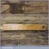 Vintage J Rabone No: 1372 Boxwood Brass 10” Calibrated Spirit Level