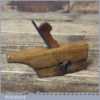 Vintage Luthier’s Handled Miniature Beechwood Rounded Rabbet Plane