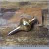 Vintage Monument Brand No: 3 Brass Plumb Bob - Good Condition