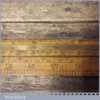 Vintage John Rabone & Sons 24″ Single Fold Boxwood Brass Slide Rule