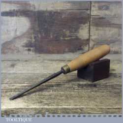 Vintage No: 6 Addis 5/16” Straight Wood Carving Gouge Chisel - Sharpened Honed