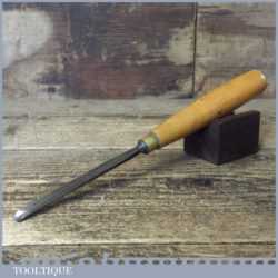 Vintage Robert Sorby 5/16” Straight Wood Carving Gouge Chisel - Sharpened
