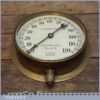 Vintage Bourdon’s Patent Railway Pressure Gauge By B.S.S. Ltd Of London