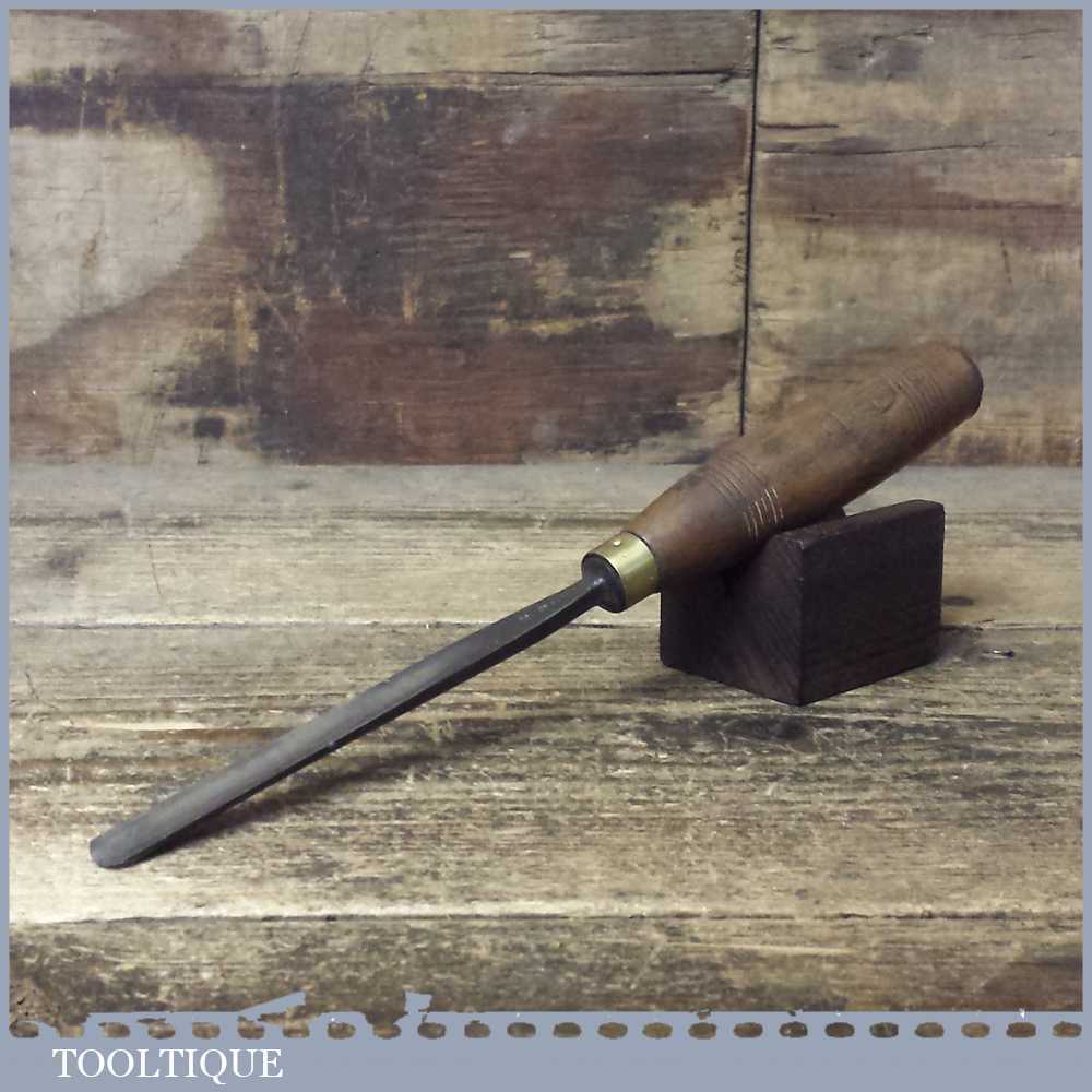 Vintage No: 5 SJ Addis 3/8” Straight Wood Carving Gouge Chisel - Refurbished