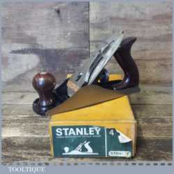 Vintage Boxed Stanley England No: 4 Smoothing Plane - Fully Refurbished