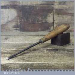 Vintage W Marples 1/4” Straight Wood Carving Incannel Gouge Chisel - Refurbished