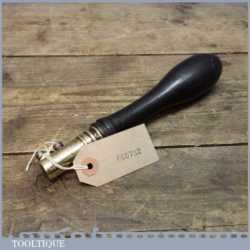 Antique Ebony and Brass Pad Saw In Good Used Condition