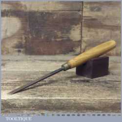 Vintage I. Sorby 1/4” Skewed Carving Chisel - Sharpened Honed