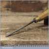 Vintage 3/16” Straight Wood Carving Gouge Chisel - Sharpened Honed