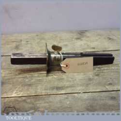 Antique 19th century Brass and Rosewood Mortice Gauge - Copper Plate