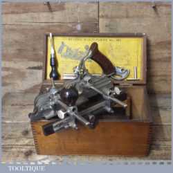 Vintage Boxed Record No: 405 Combination Plough Plane - Fully Refurbished