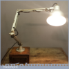 Vintage Mid 20th Century Industrial Machinists Anglepoise Steel Lamp