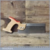 Vintage K & M 8” Steel Back Dovetail Saw With 17 ½ TPI - Sharpened Rip