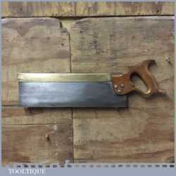 Vintage Buck & Hickman London 14” Brass Back Bench Saw 11 TPI - Sharpened