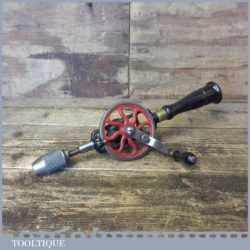 Vintage Millers Falls Co. USA No: 2 single pinion egg beater hand drill with rosewood handles