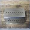 Vintage Quality Engineers Steel Block - Side V Channels Threaded Holes