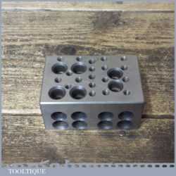 Vintage Engineers Steel Block J Kier - Tapered Edge Threaded Holes