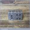 Vintage Engineers Steel Block J Kier - Tapered Edge Threaded Holes