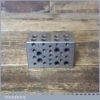 Vintage Engineers Steel Block J Kier - Tapered Edge Threaded Holes