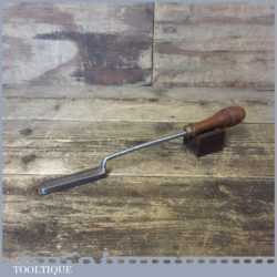 Antique Tailor’s Sleeve Collar Iron Rosewood Handle - Good Condition
