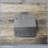 Vintage Quality Engineers Steel Block - Side V Channels Threaded Holes