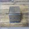 Vintage Quality Engineers Steel Block - Side V Channels Threaded Holes