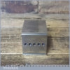 Vintage Quality Engineers Steel Block - Side V Channels Threaded Holes