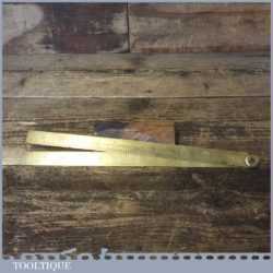 Vintage J Rabone 24” Double Sided Brass Folding Ruler - Good Condition