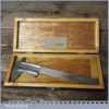 Vintage Zeus Germany 8” Imperial Vernier Calipers And Depth Gauge