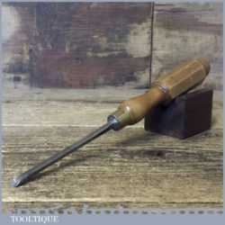 Vintage Spear & Jackson Carpenter’s 1/4” In Cannel Gouge Chisel - Fully Refurbished