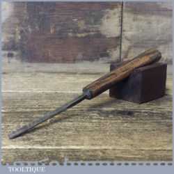 Antique Sorby Carpenter’s 3/16” Gouge Chisel Beechwood Handle - Fully Refurbished