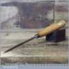 Vintage Ashley Isles 1/8” Woodcarving Tapered Chisel - Fully Refurbished