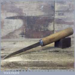 Antique Maw & Staley 3/32” Cast Steel Mortice Chisel 1818-1823 - Sharpened