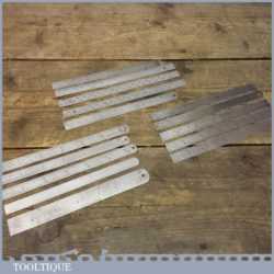 Variety of 15 No: Engineer’s Expansion Rules Measuring 6” In Length