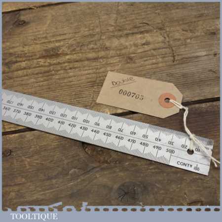 500mm Long Rabone Chesterman No: B4 Metric Contraction Ruler | Tooltique