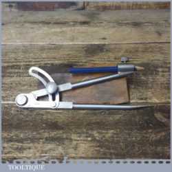 Quality French Box Jointed Cast Steel Compass For Pencil - Good Condition