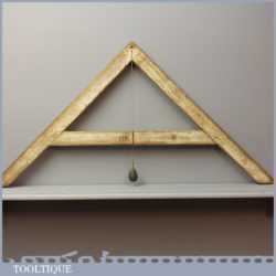 Vintage A frame Level With Lead Plumb Bob - Nice Patination