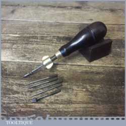 Antique 6 Piece Combination Multi Tool With Rosewood Handle